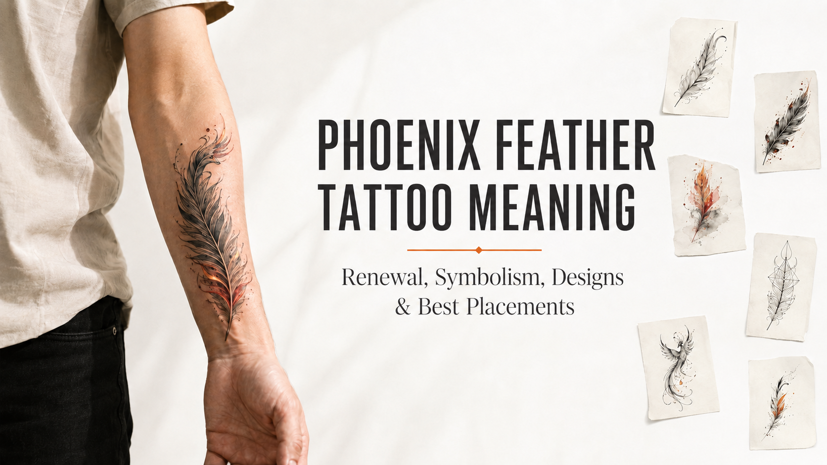 Phoenix Feather Tattoo Meaning: Renewal, Resilience, Designs & Placements
