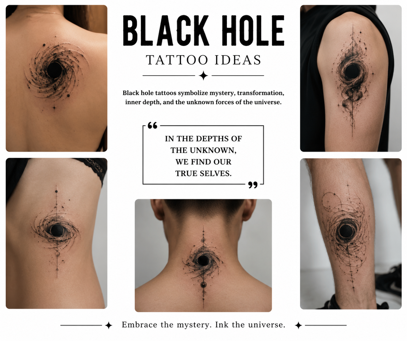 Black Hole Tattoo Ideas and Meanings