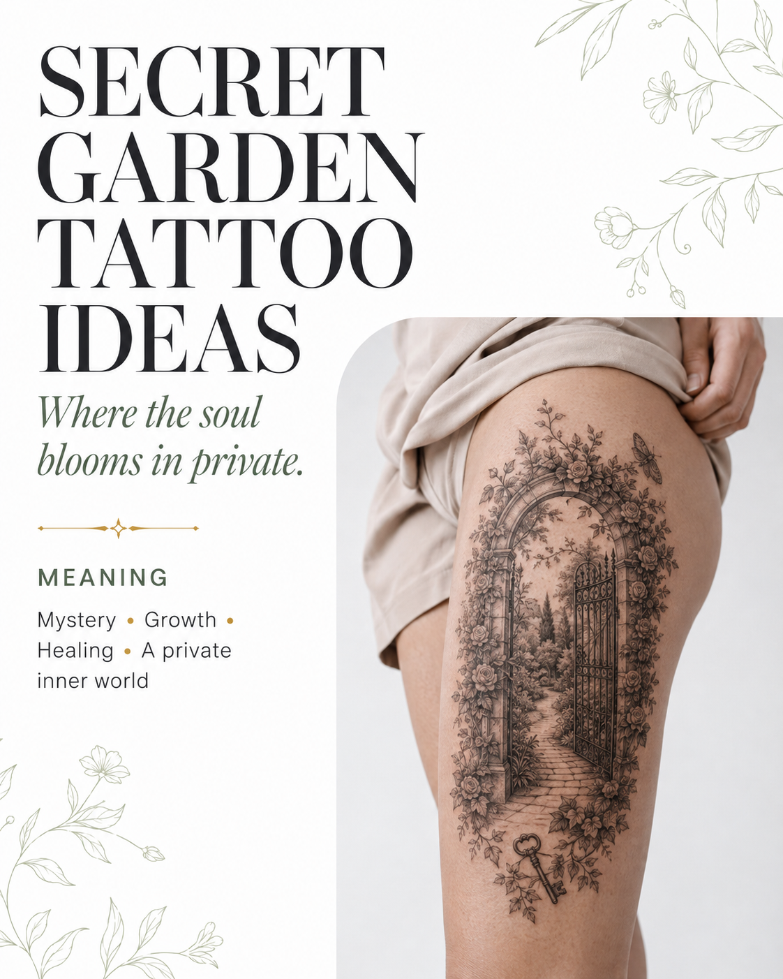 Secret Garden Tattoo Ideas: Meanings, Designs and Inspiration
