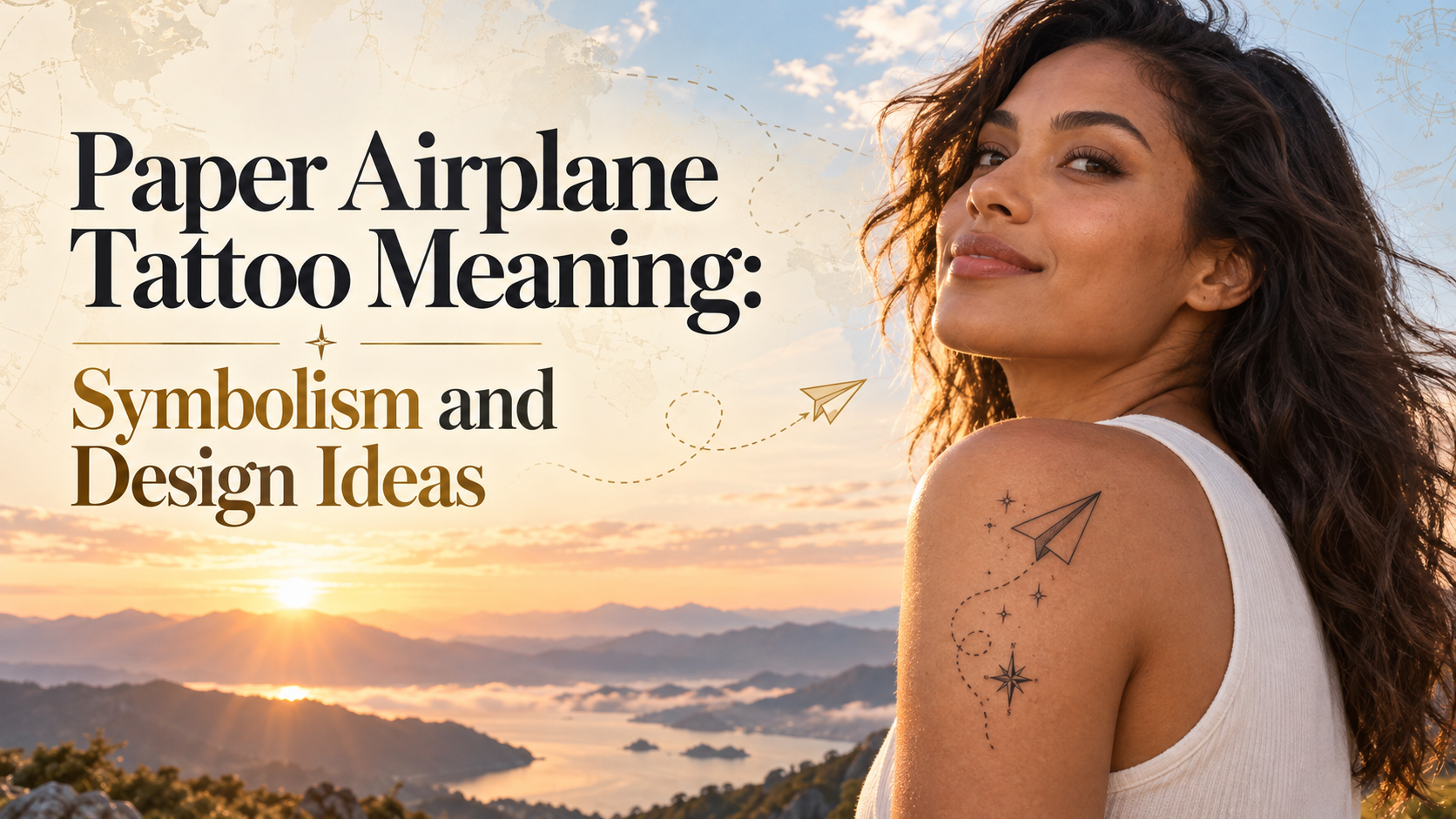 Paper Airplane Tattoo Meaning: Symbolism and Design Ideas